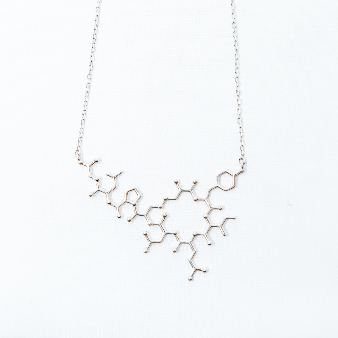 Silver oxytocin necklace - My Chemical Gift
