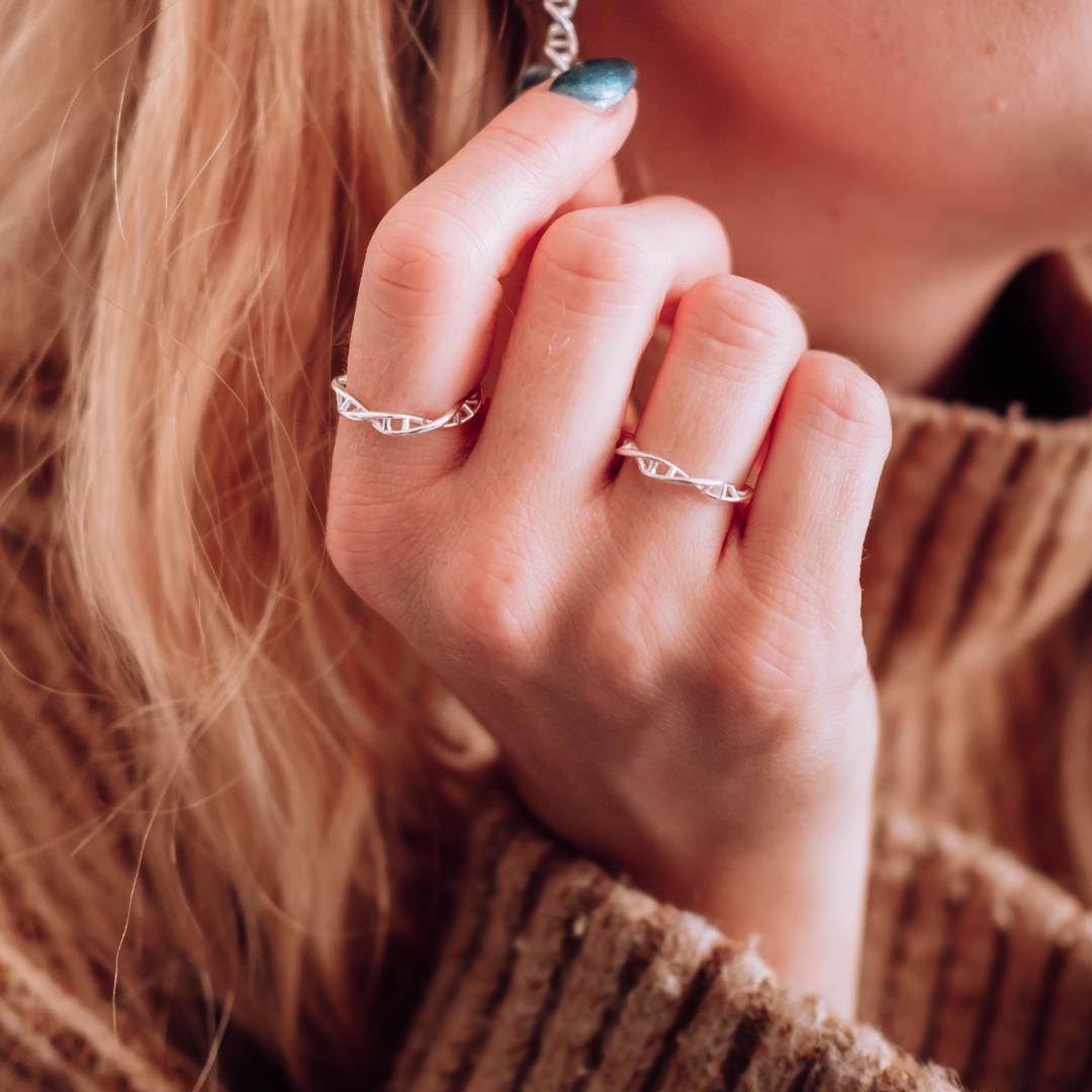 Dna helix best sale ring